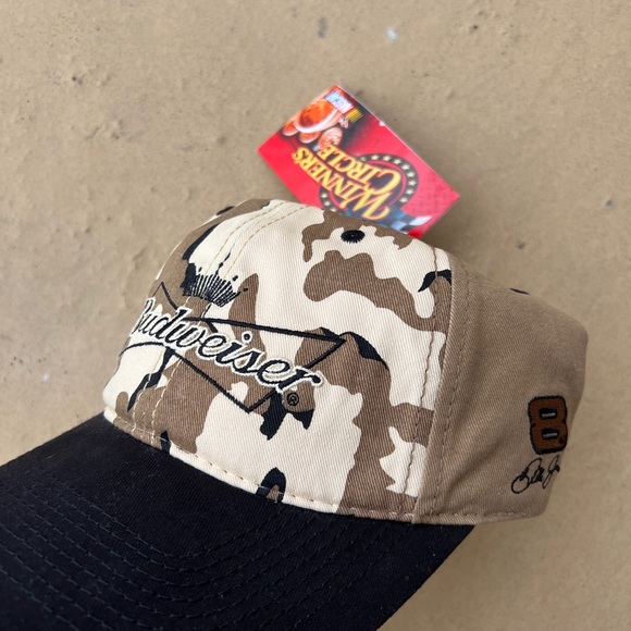 Vintage Brand New Dale Earnhardt Jr Budweiser Camo NASCAR WINNER’S CIRCLE Hat - Picture 2 of 5